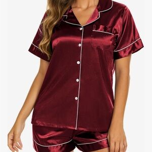Women’s silk satin pj set